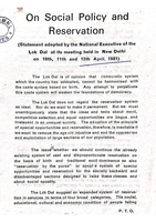 1981-4-12 statement adopted by the Lok Dal