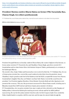 The Telegraph, President Murmu confers Bharat Ratna