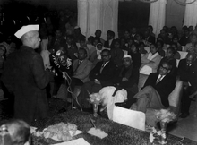 Charan Singh delivering a speech as Chief Minister, 18 December, 1967