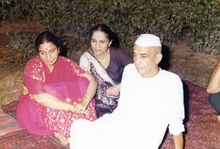 CCS with daughters Gyan and Satya, 1972