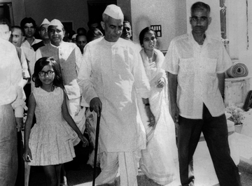 Charan Singh heading to his Swearing-in ceremony, 3rd April, 1967